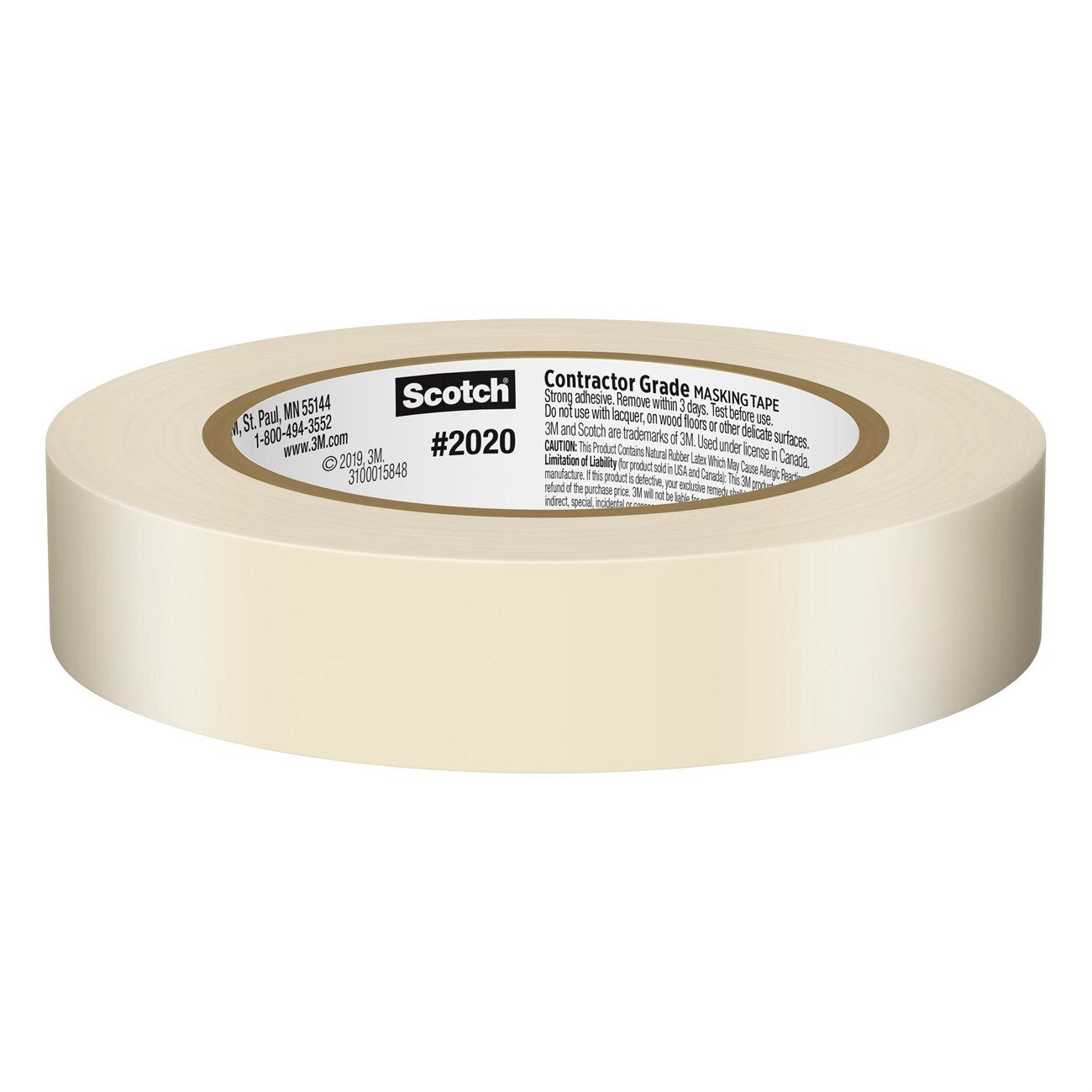 3M 3M 7000126651 Masking Tape 0.94 in X 60.1 Yd 36 Roll Case