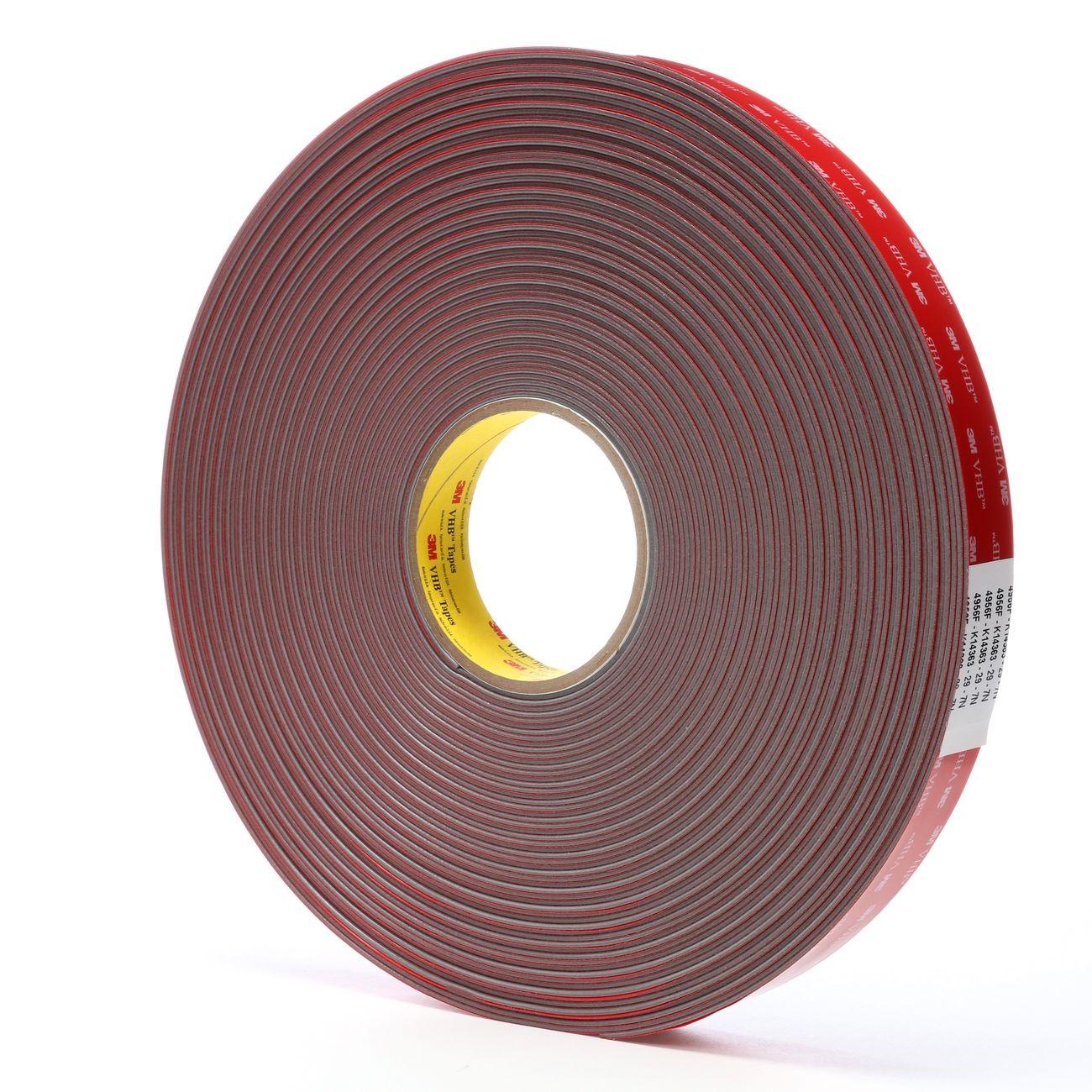 3M 3M 7000048647 Vhb Tape 4956F Gray 1 in X 36 Yd 62 Mil