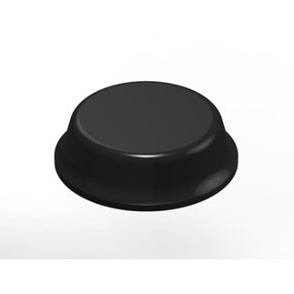 3M 3M 7010382561 Rubber Bumper Cylindrical Flat Top Black