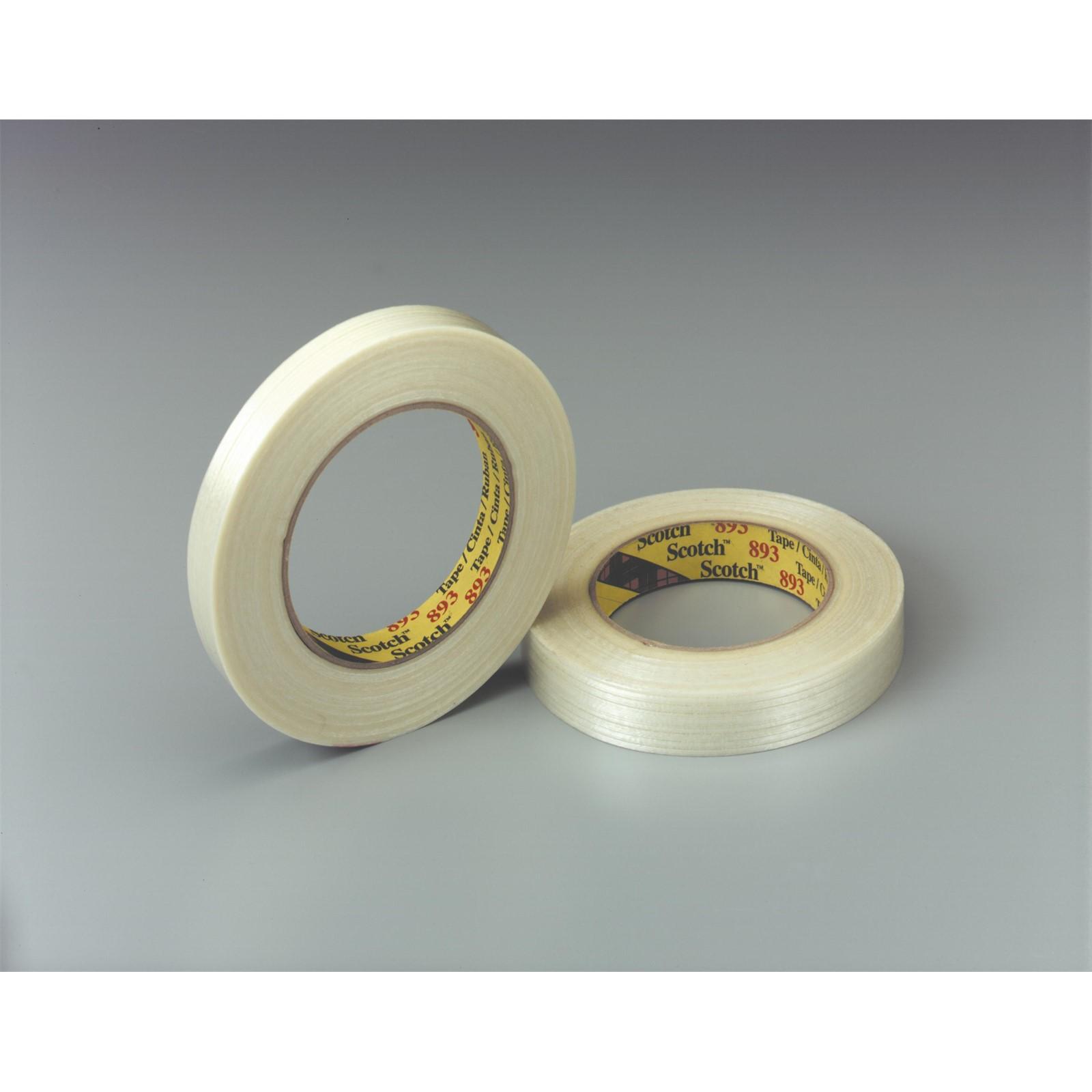 3M 3M 7000123845 Filament Tape 893 Clear 12mm X 330 M
