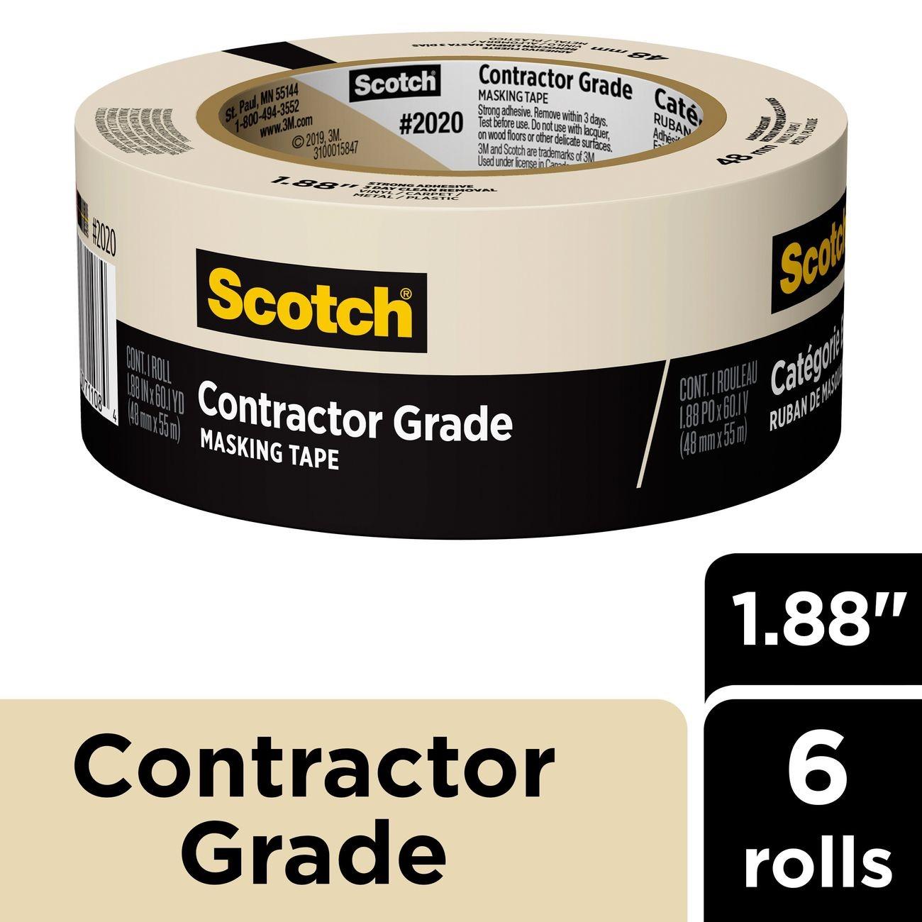 3M 3M 7100217891 Contractor Grade Masking Tape 6 Pack