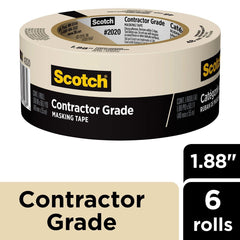3M 3M 7100217891 Contractor Grade Masking Tape 6 Pack