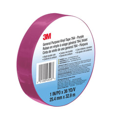 3M 3M 7010373995 Vinyl Tape Purple 1 Inch X 36 Yd 5.0 Mil