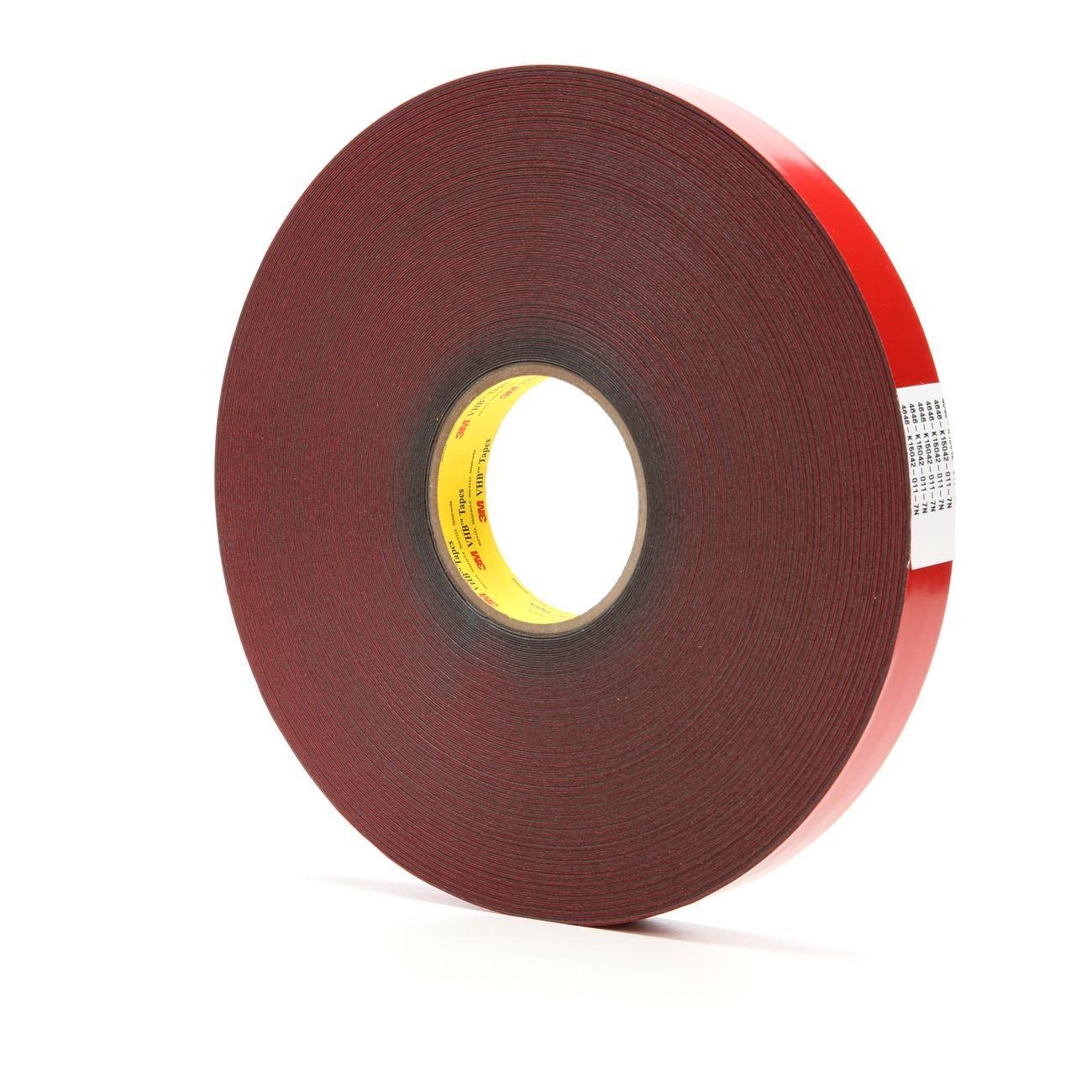 3M 3M 7000123920 Vhb Acrylic Foam Tape 25 Mil 1 in X 72 Yd Gray
