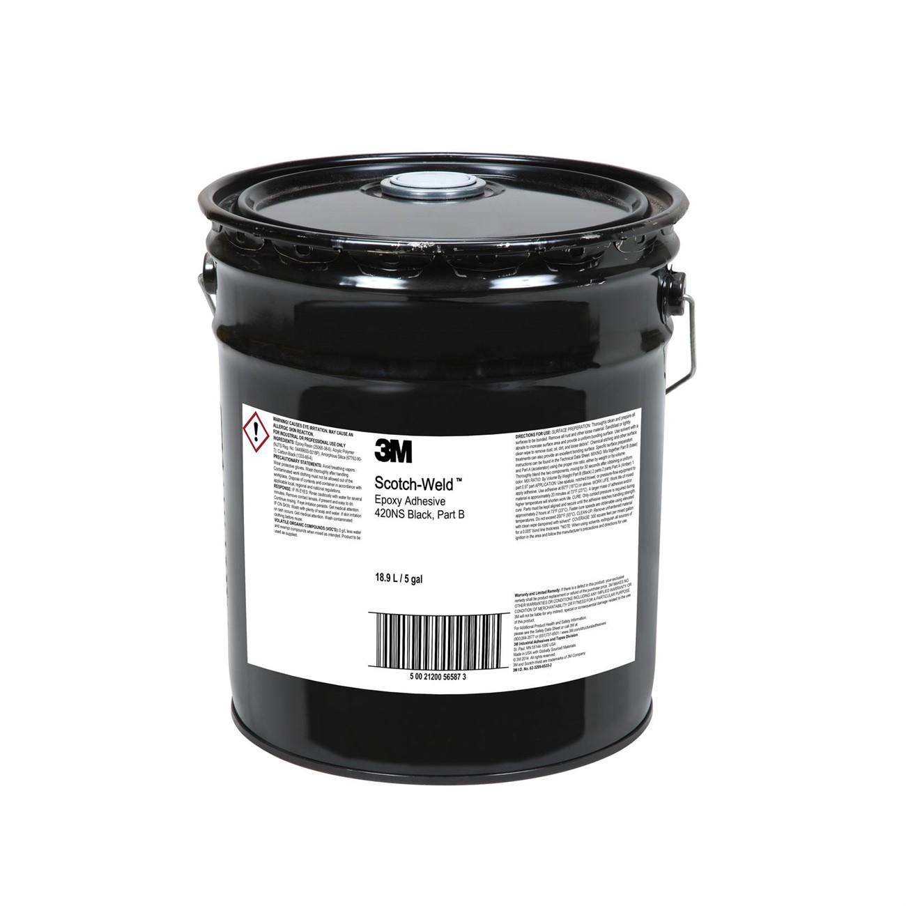 3M 3M 7000000853 Scotch-weld Epoxy Adhesive 420NS Black Base B 5 Gal