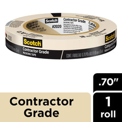 3M 3M 7100186349 Contractor Grade Masking Tape 18MM X 55M