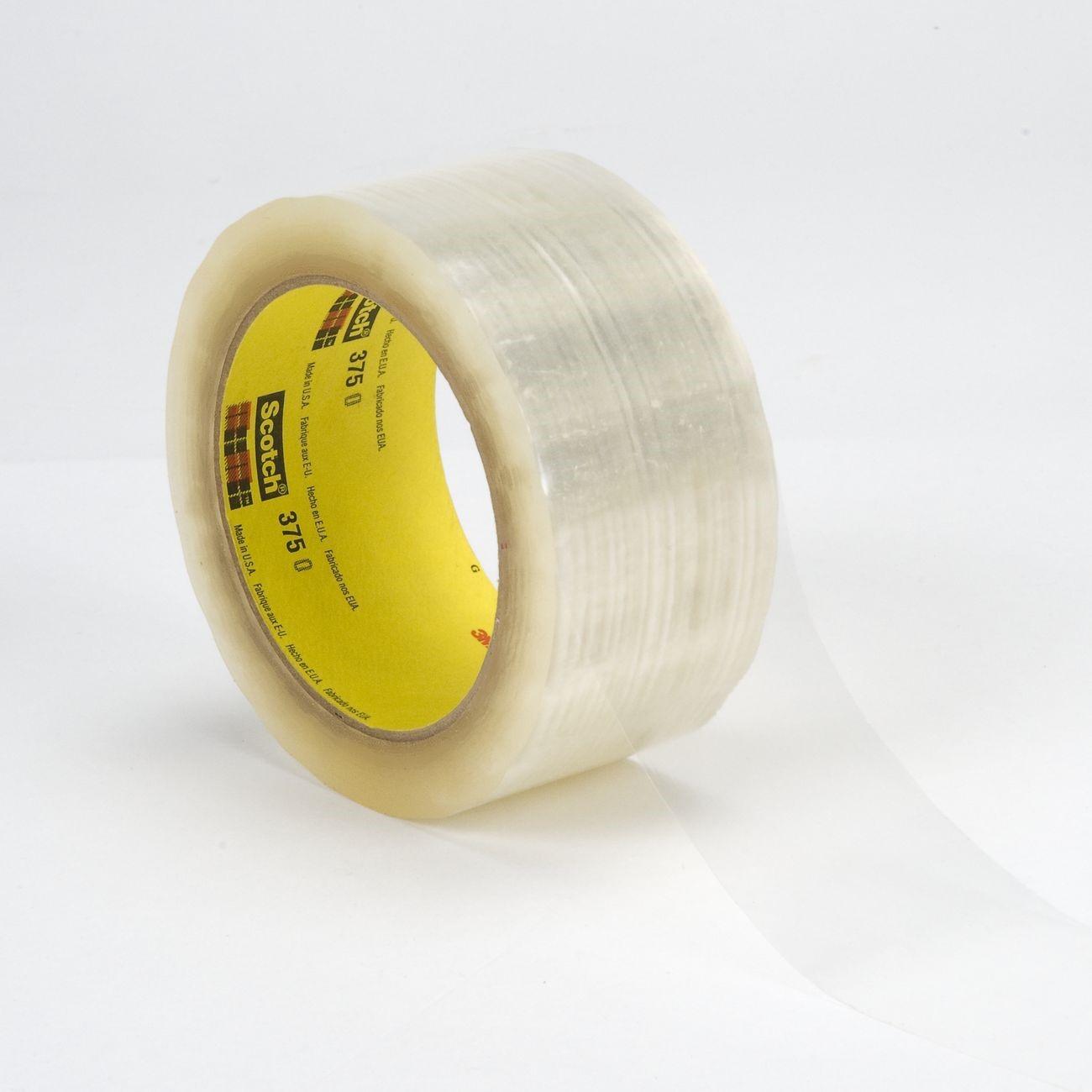 3M 3M 7000123639 Scotch 375 Box Sealing Tape Transparent