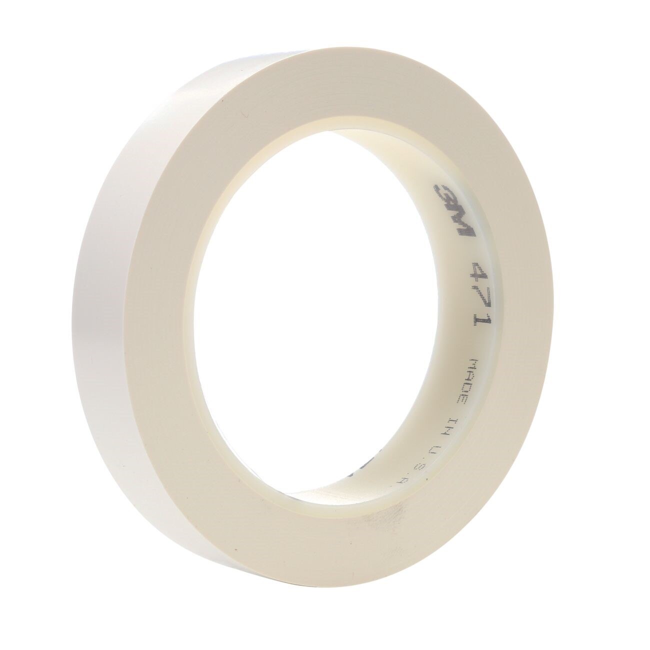 3M 3M 7010334662 Vinyl Tape 471 White 1/2in X 300yd 5.2 Mil