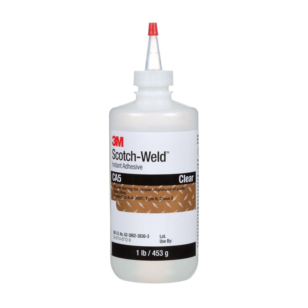 3M 3M 7010367474 Instant Adhesive CA5 Clear 1 Pound