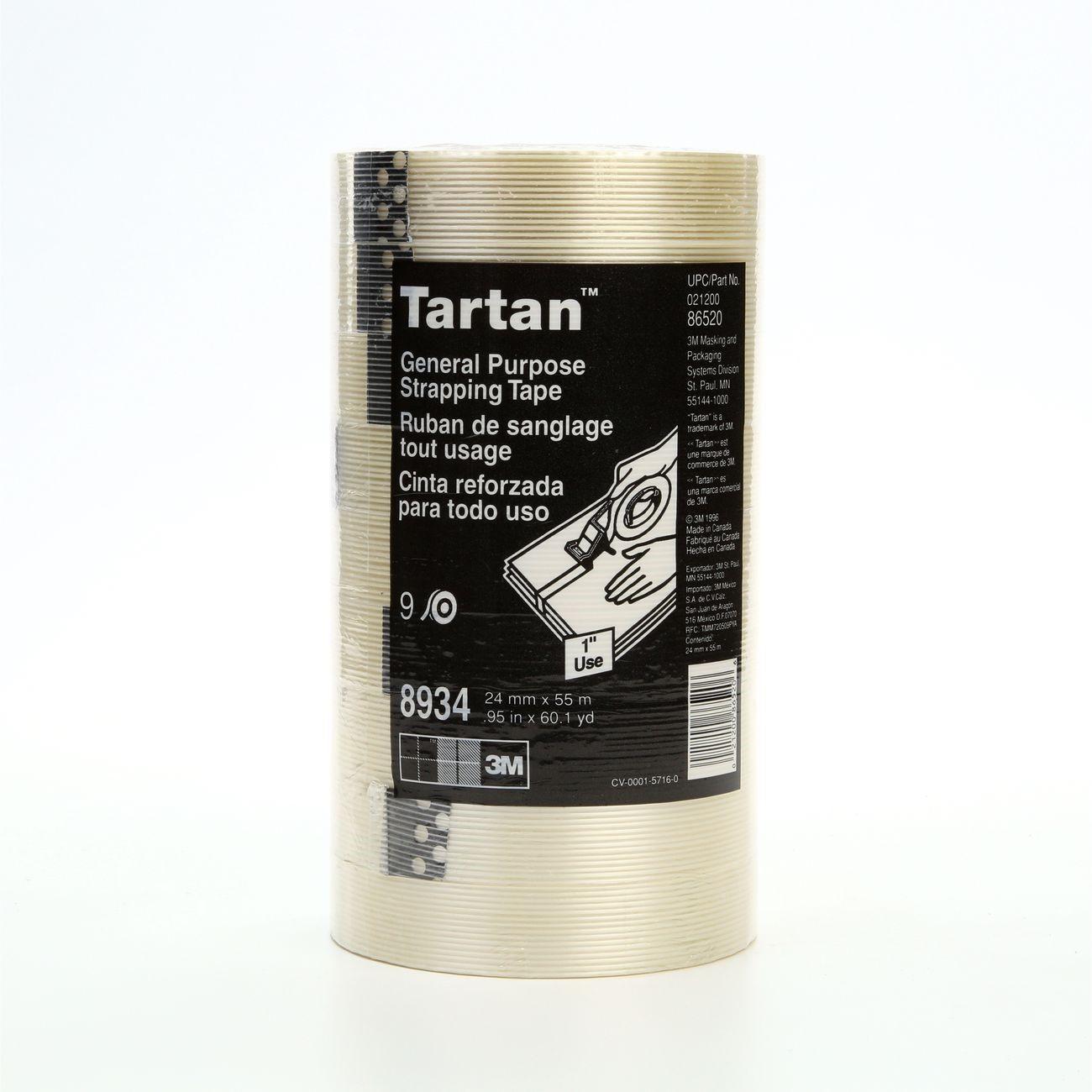 3M 3M 7000028887 Filament Tape Clear 24mm X 55m