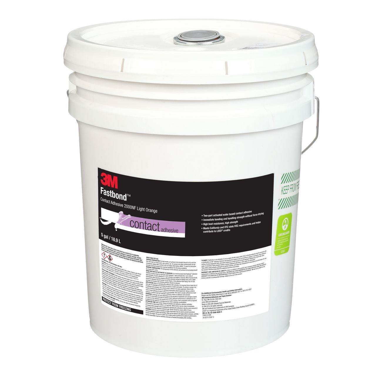 3M 3M 7000121396 Contact Adhesive 2000NF 5 Gal Poly Pail