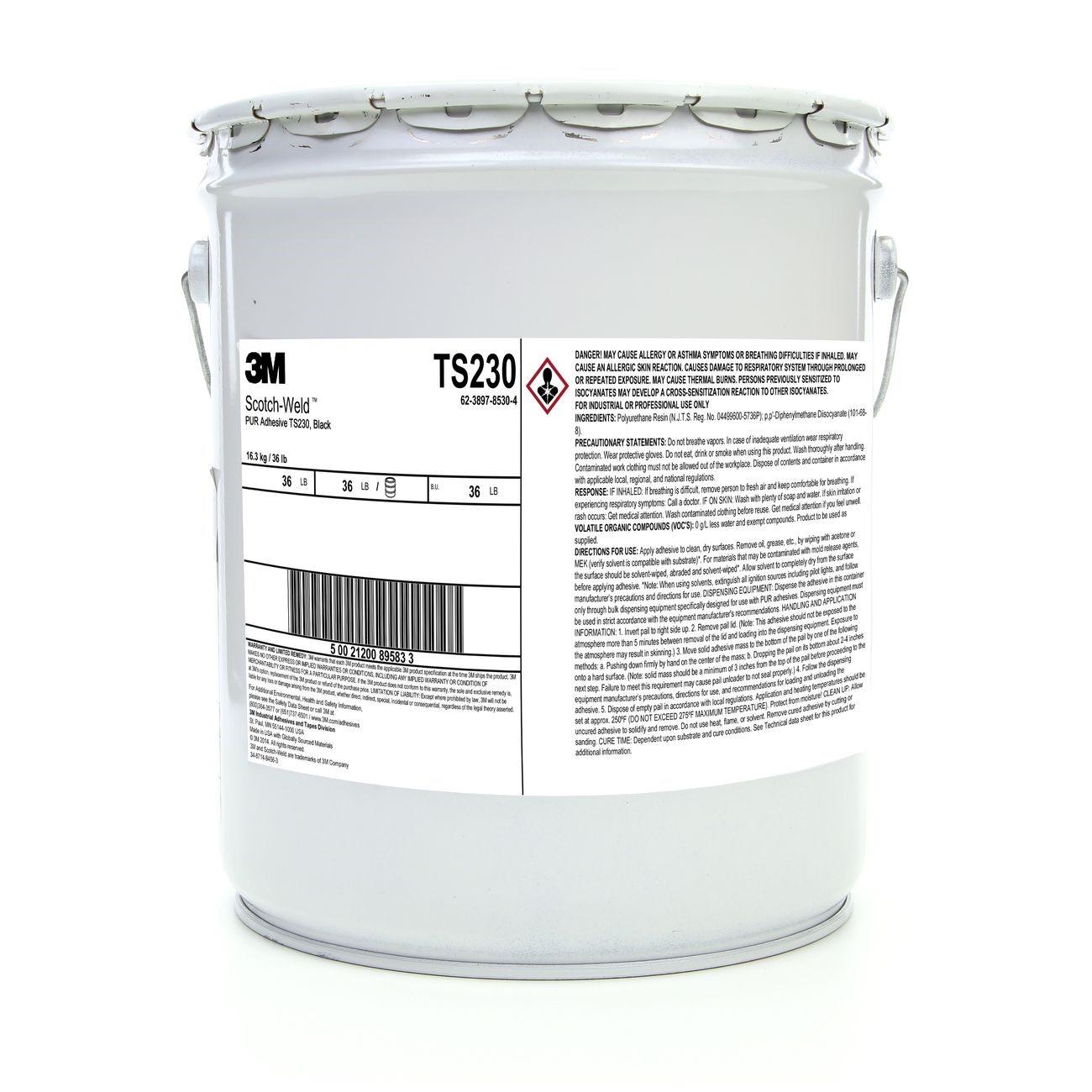 3M 3M 7000121361 Polyurethane Reactive Adhesive Black