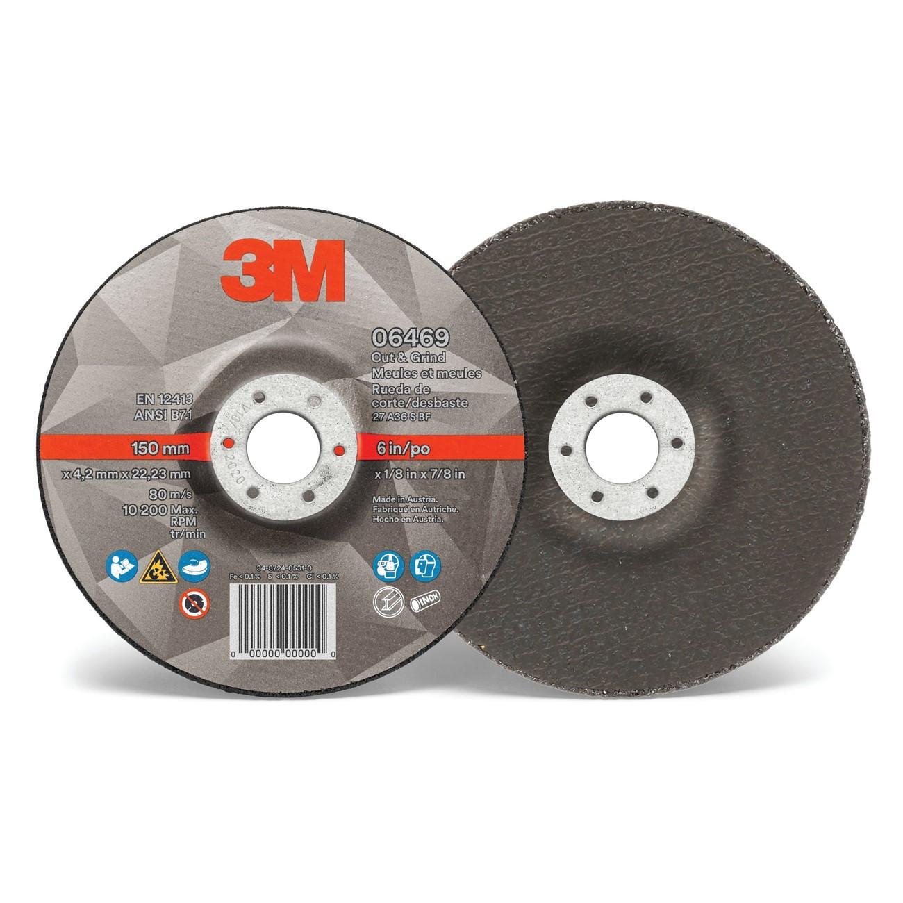 3M 3M 7100219761 Cut and Grind Wheel 6 Inch Ceramic