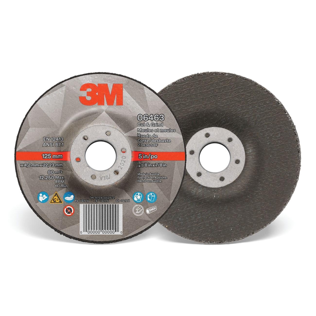 3M 3M 7100214086 Cut and Grind Wheel 5 Inch Ceramic