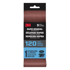 3M 3M 7100188484 Rapid Removal Sanding Belt 120 Grit 3x21 in