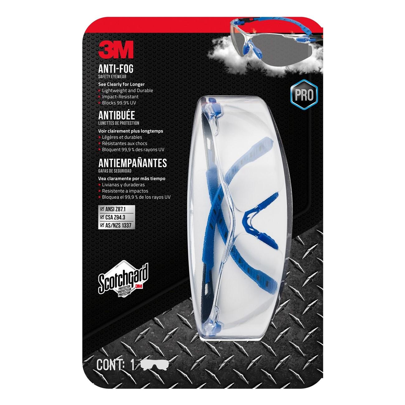 3M 3M 7100200381 Safety Goggle Clear Anti-fog Ansi Z87.1