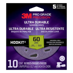 3M 3M 7100202879 Pro Grade Precision 60 Grit 5 Inch Sanding Disc