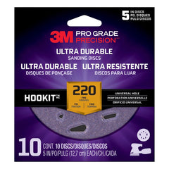 3M 3M 7100202878 Sanding Disc 220 Grit 5 Inch 10 Pack