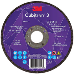 3M 3M 7100305444 Cut and Grind Wheel 5 Inch 36+ Grit