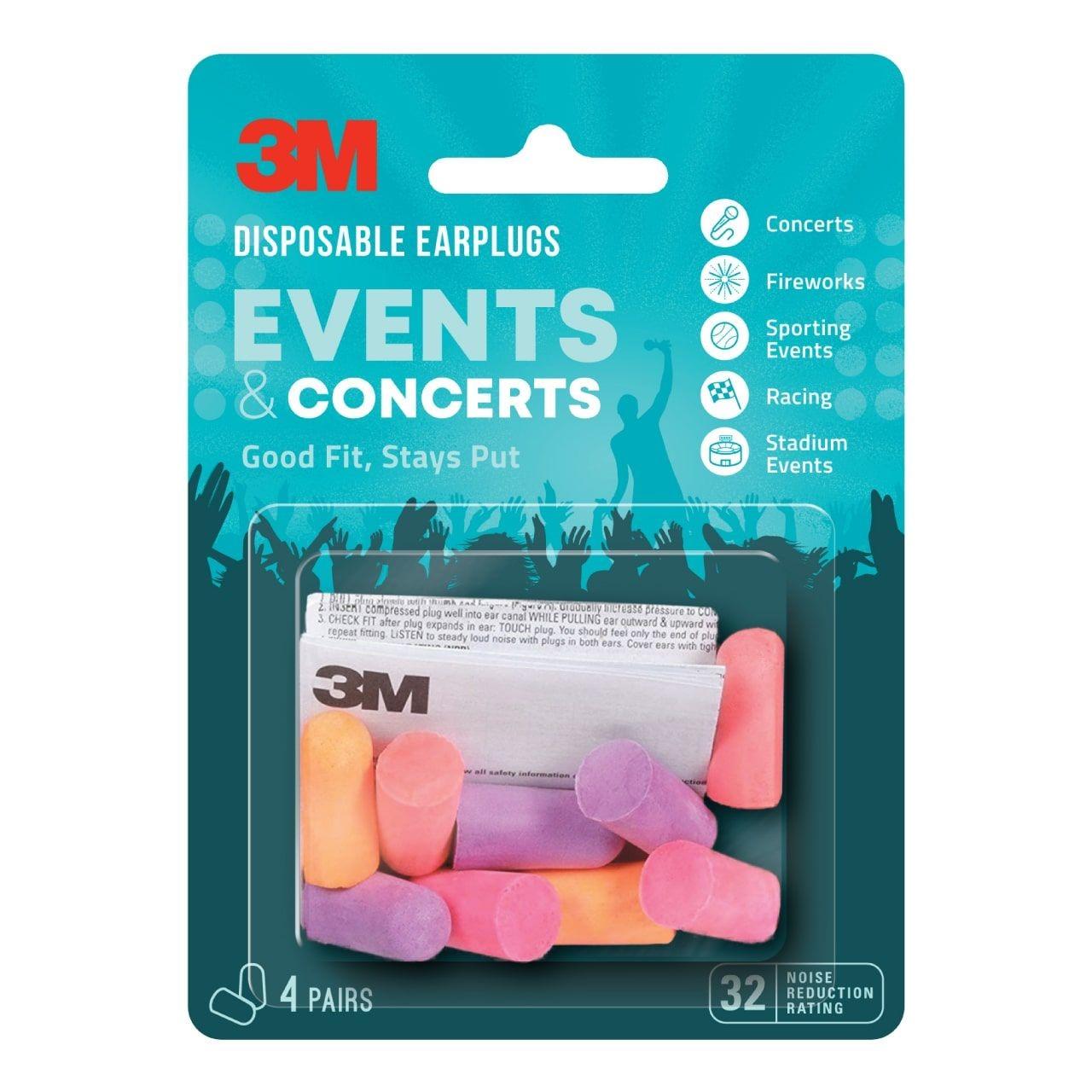 3M 3M 7100229223 Disposable Earplugs 4 Pair Pack