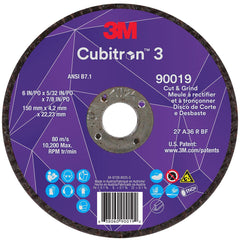 3M 3M 7100313552 Cut and Grind Wheel 6 Inch 36+ Grit