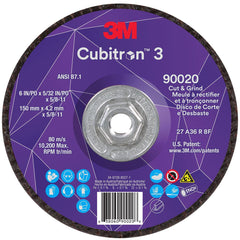 3M 3M 7100313196 Cut Grind Wheel 6 Inch 36+ Grit