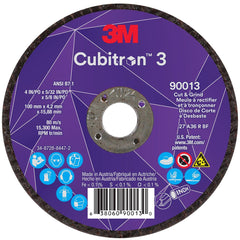 3M 3M 7100305443 Cut and Grind Wheel 4 in 36+ Grit