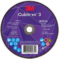 3M 3M 7100304004 Cubitrona 3 Cut-off Wheel 4 in 36+ Grit