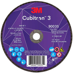 3M 3M 7100304005 Cubitrona 3 Ceramic Cut-off Wheel 4 in 36+ Grit