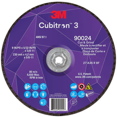 3M 3M 7100313203 Cut and Grind Wheel 9 Inch 36 Grit
