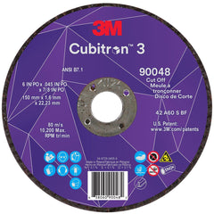 3M 3M 7100313201 Cubitrona 3 Cut-off Wheel 6 in 60 Grit