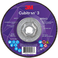 3M 3M 7100313187 Cubitrona 3 Cut-off Wheel 4.5 in 36 Grit