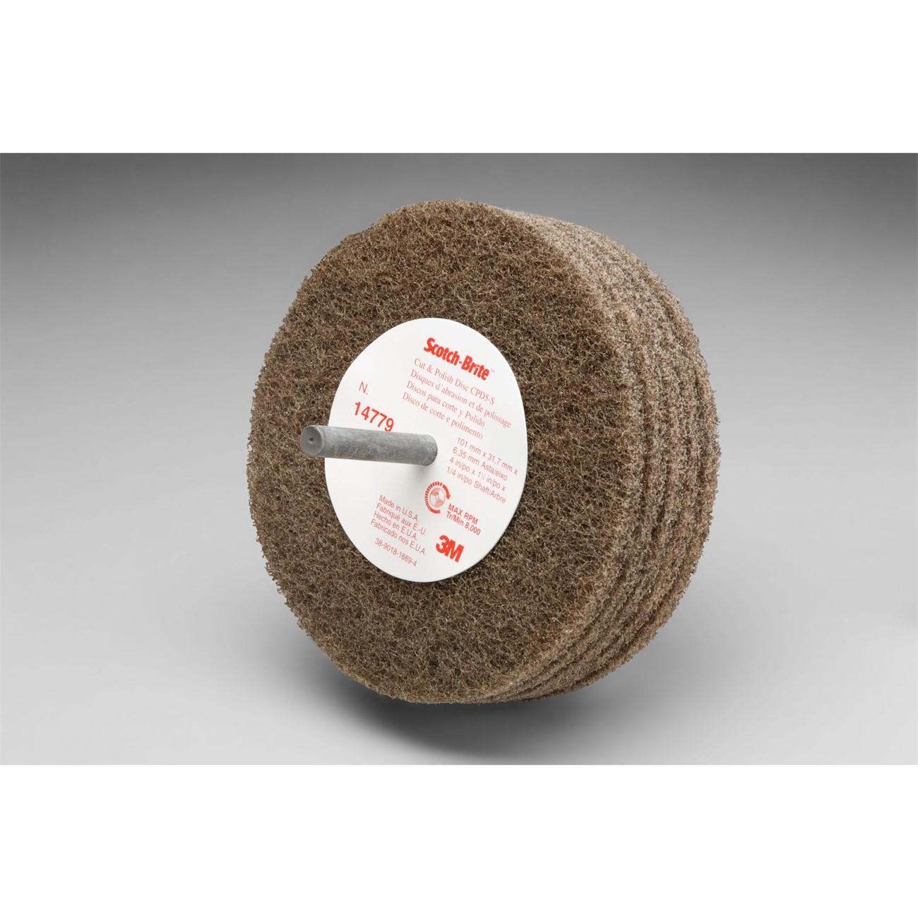 3M 3M 7000120710 Scotch-brite Cut Polish Disc 4 in Medium 5 Pack