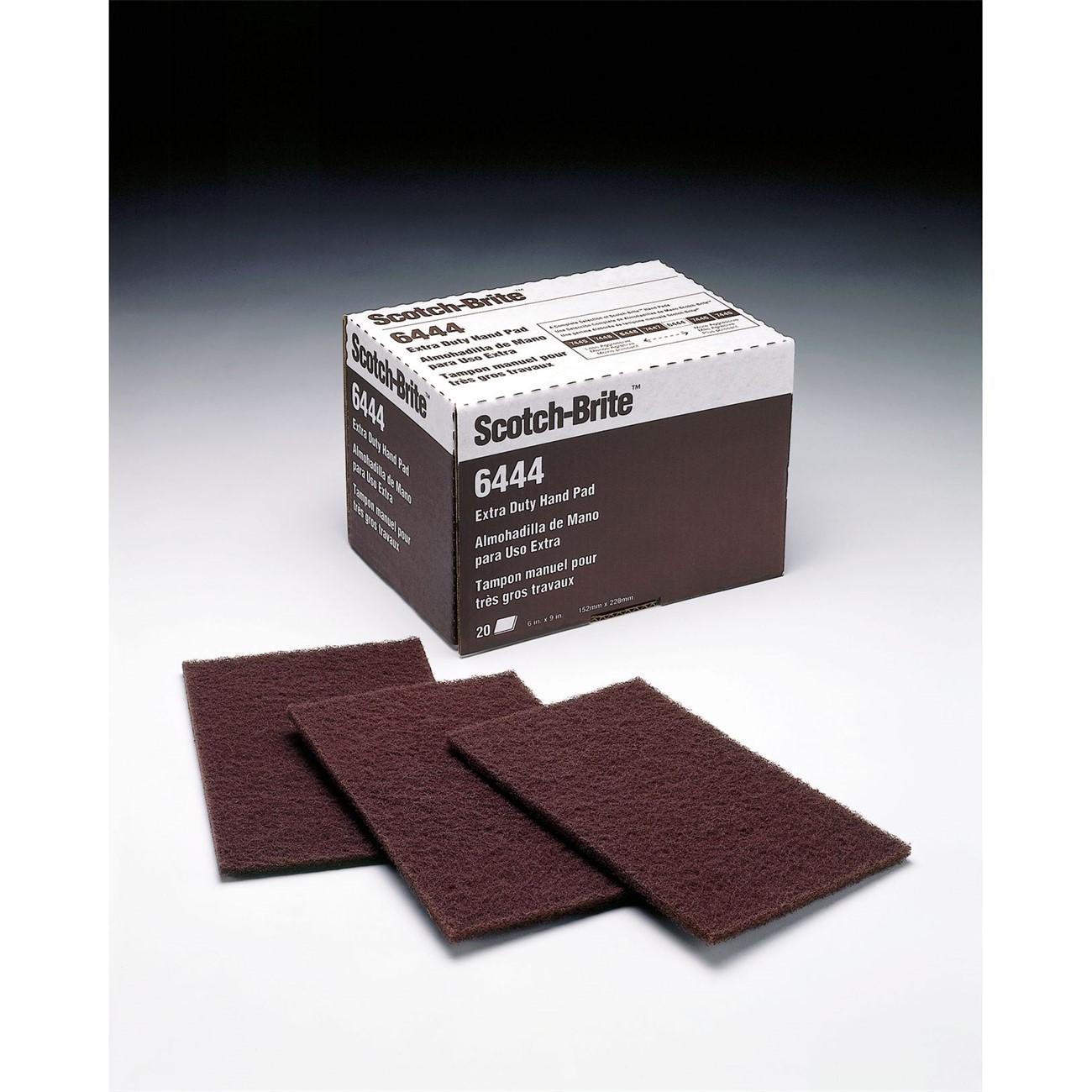 3M 3M 7000028548 Brite Extra Duty Hand Pad Fine Grit Brown