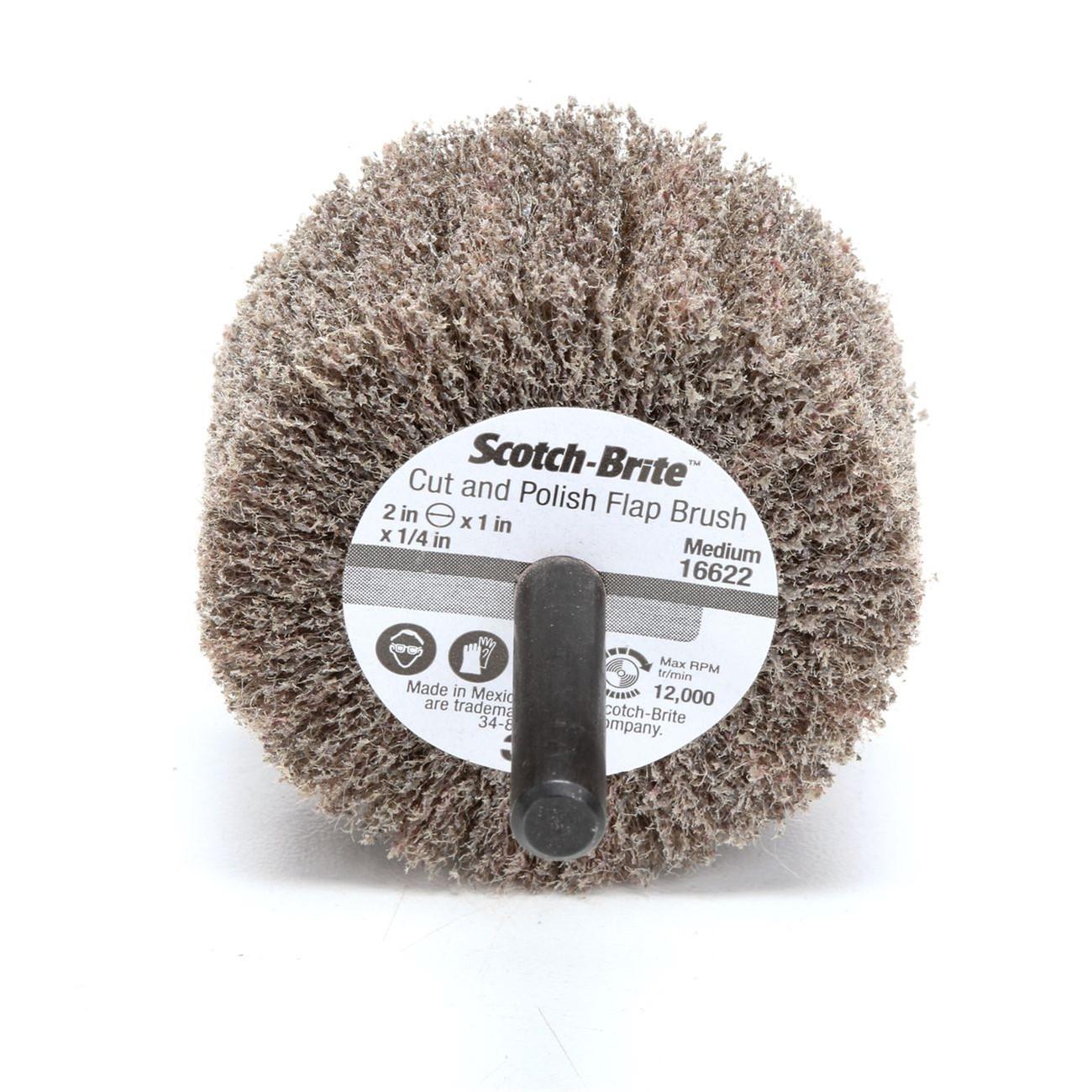 3M 3M 7000121151 Scotch-brite Cut Polish Flap Brush Med