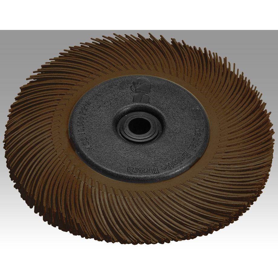 3M 3M 7100138290 Radial Bristle Brush 36 Grit 6 in 5 Per Case