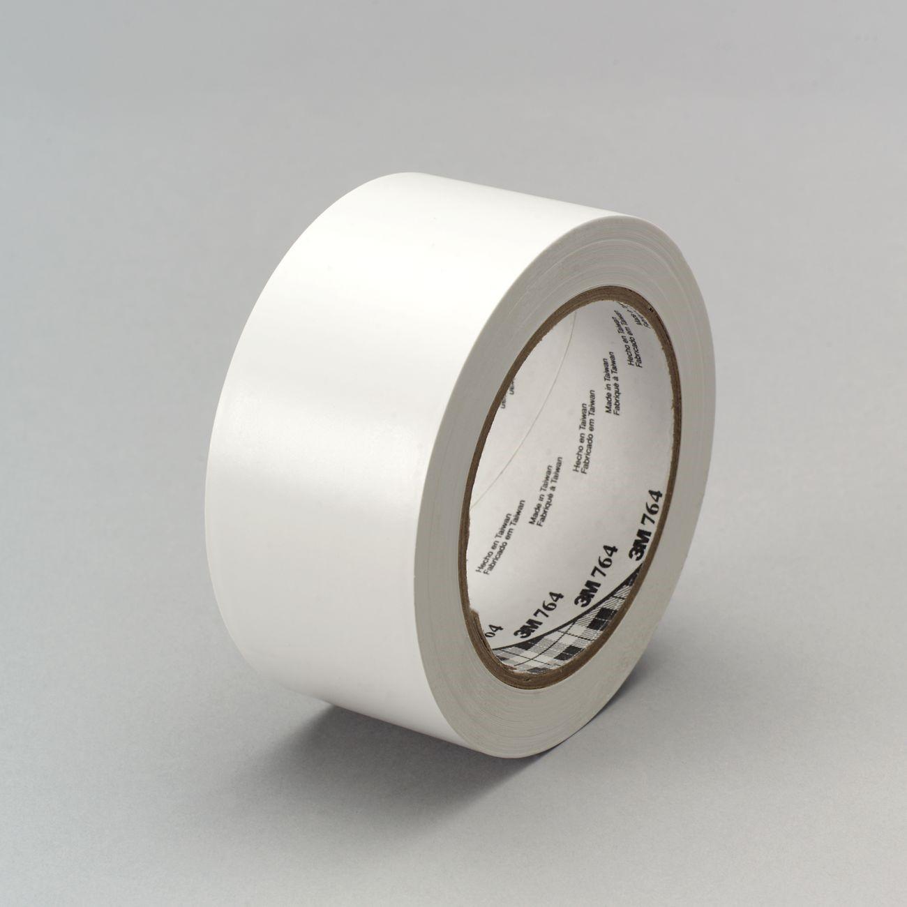 3M 3M 7000124216 Vinyl Tape 764 White 49in X 36yd 5.0 Mil