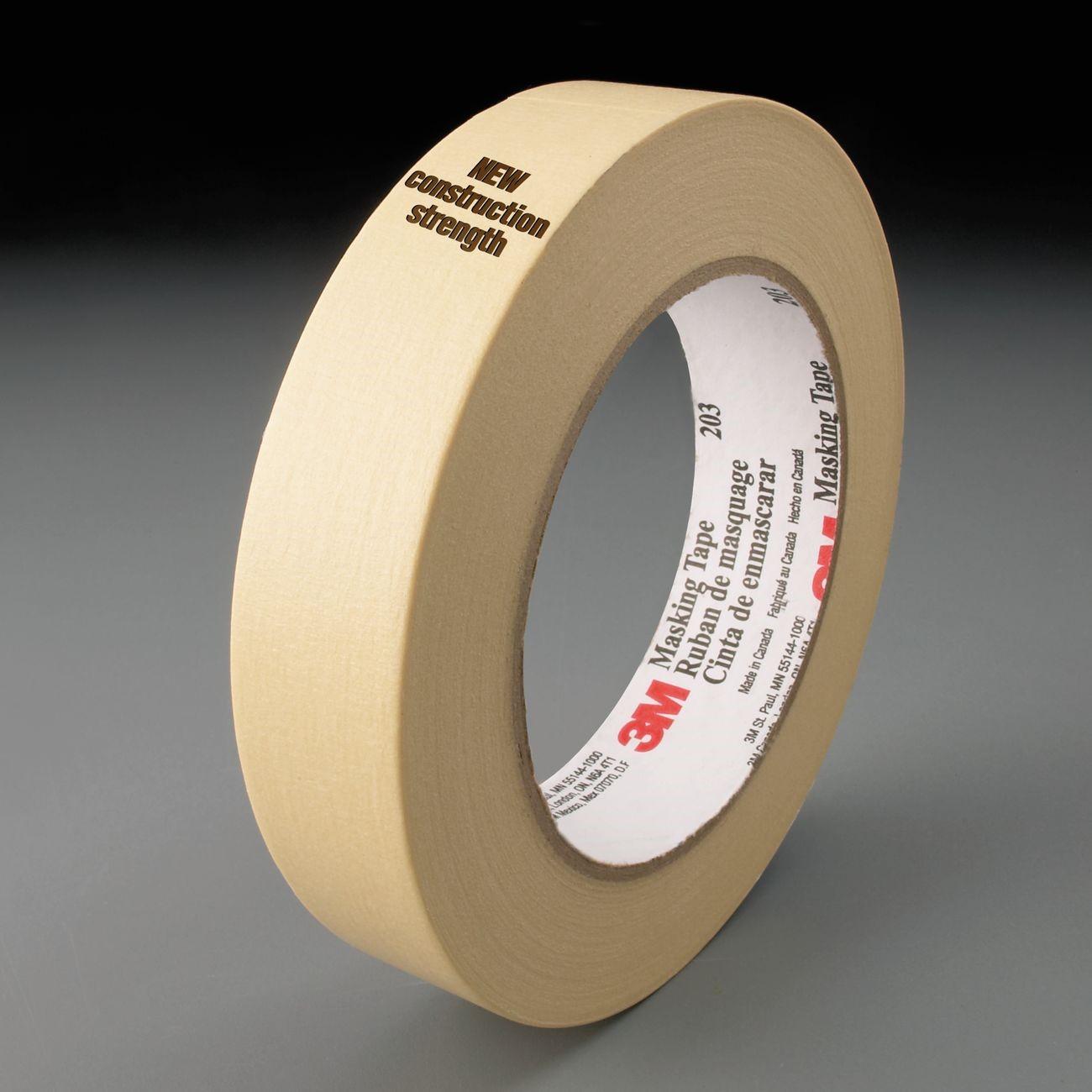 3M 3M 7000124140 Masking Tape Beige 0.7 in 60.14 Yd Rubber