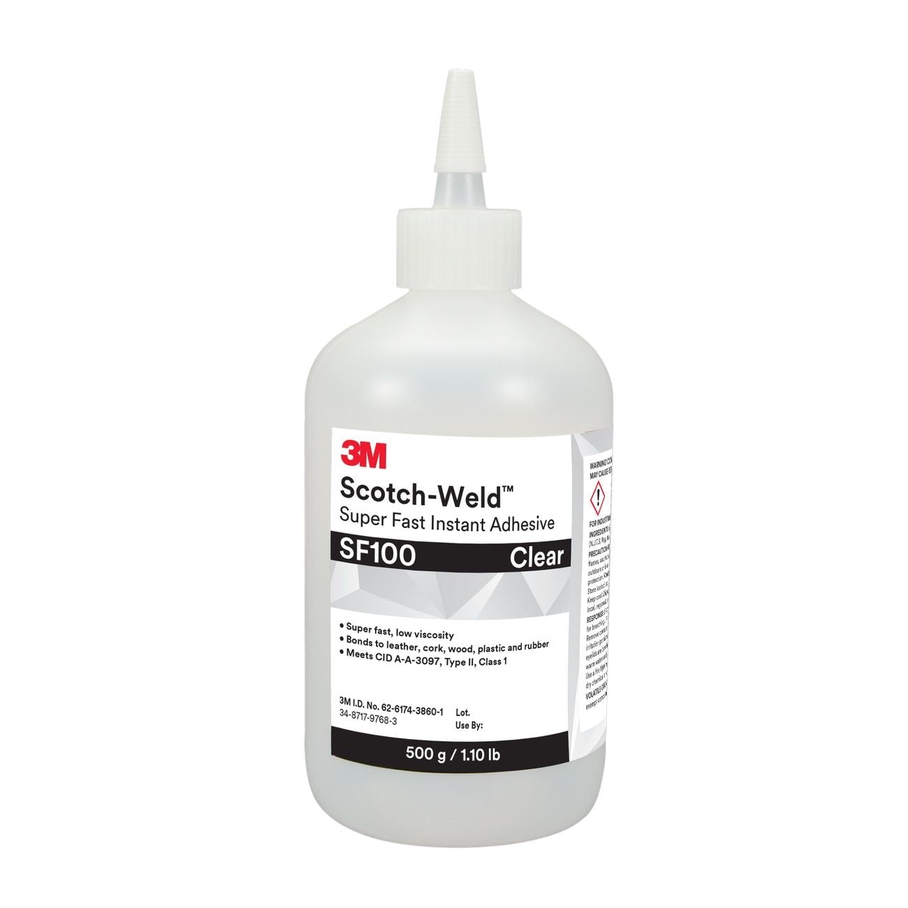 3M 3M 7100039208 Instant Adhesive SF100 Clear 1 Pound