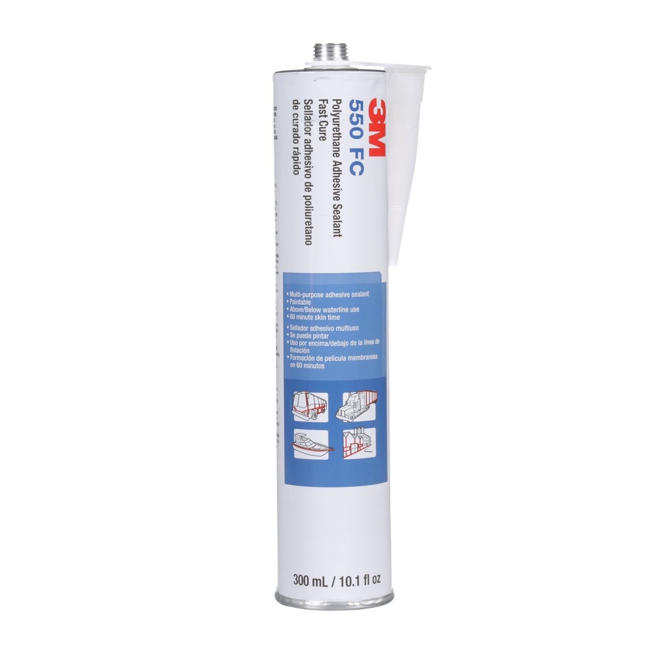 3M 3M 7000000932 Polyurethane Adhesive Sealant 550 Fast Cure White