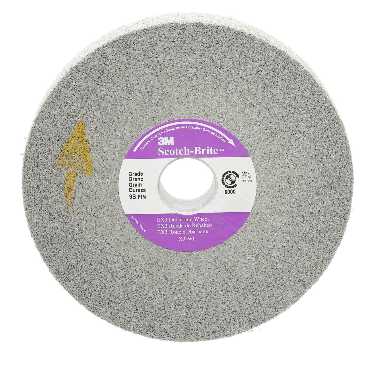 3M 3M 7100116785 Scotch-brite EX3 Deburring Wheel 8 Inch Fine