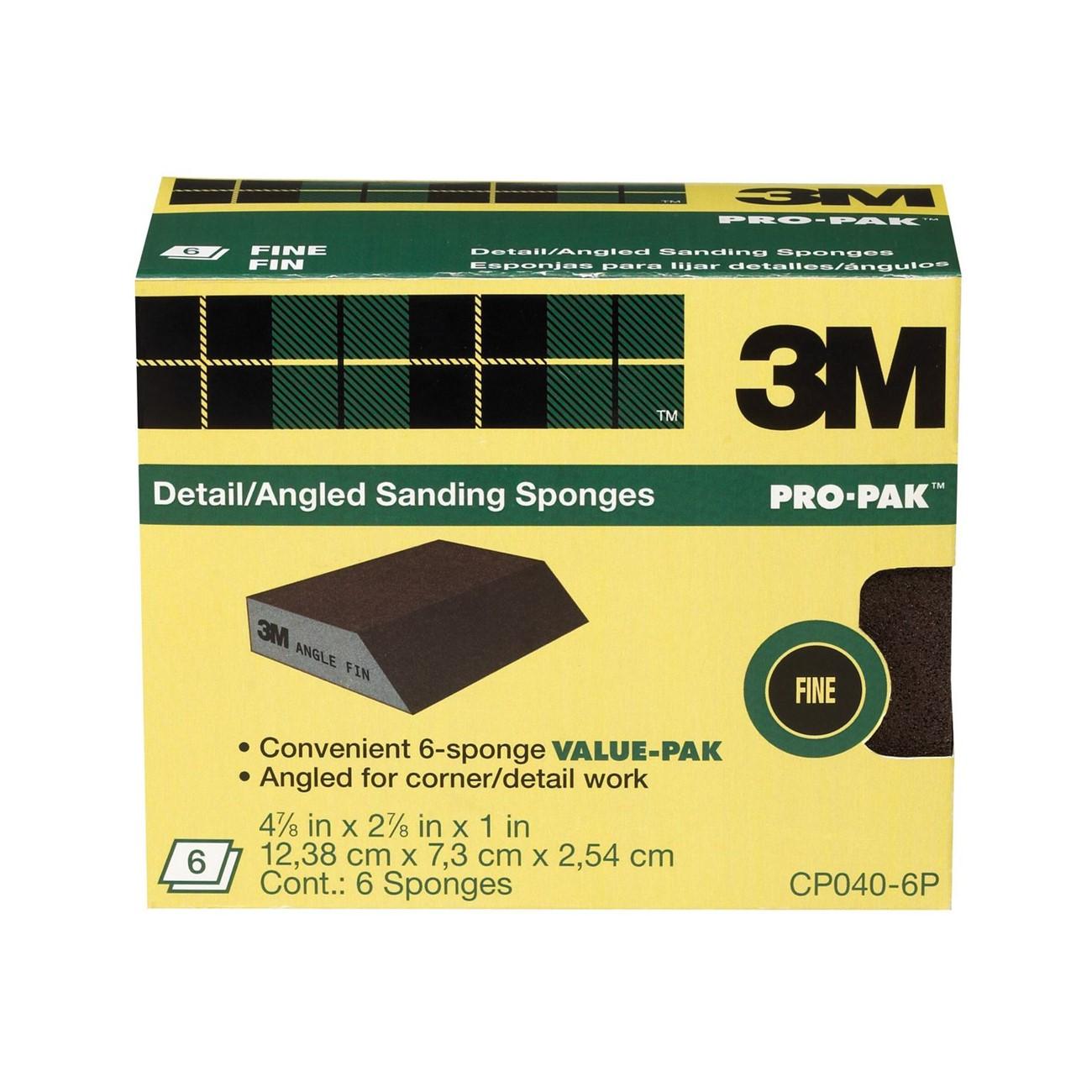 3M 3M 7100101532 Angle Sanding Sponge Fine Grade Wet Dry