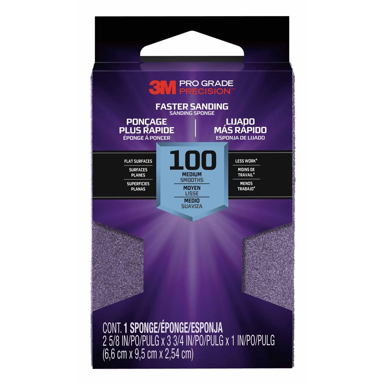 3M 3M 7100170056 Sanding Sponge Fine Grit 2.625x3.75x1 in