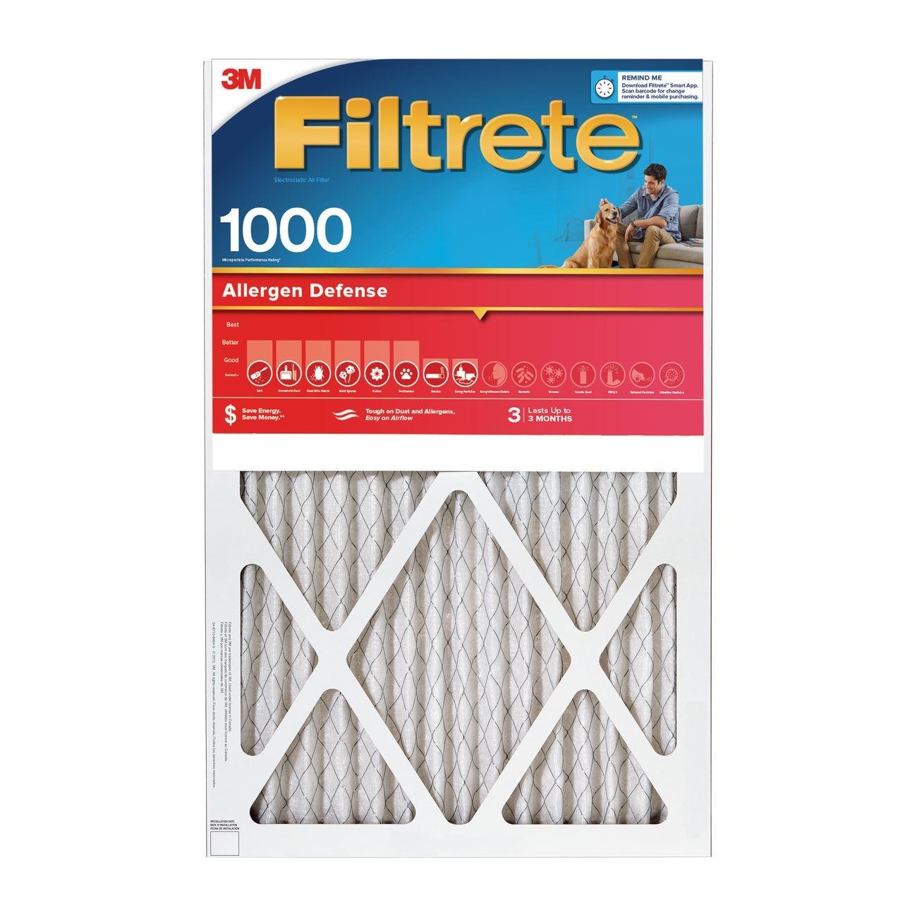 3M 3M 7100188877 Filtrete Micro Allergen Filter 12x20x1