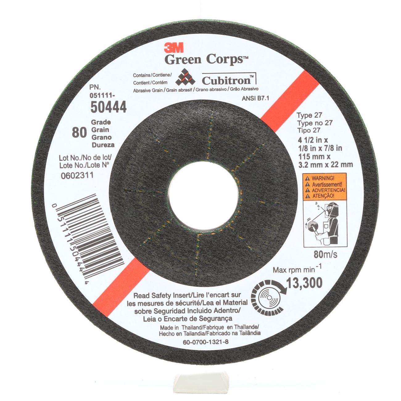 3M 3M 7000118591 Flexible Grinding Wheel 4.5 in Ceramic 46 Grit