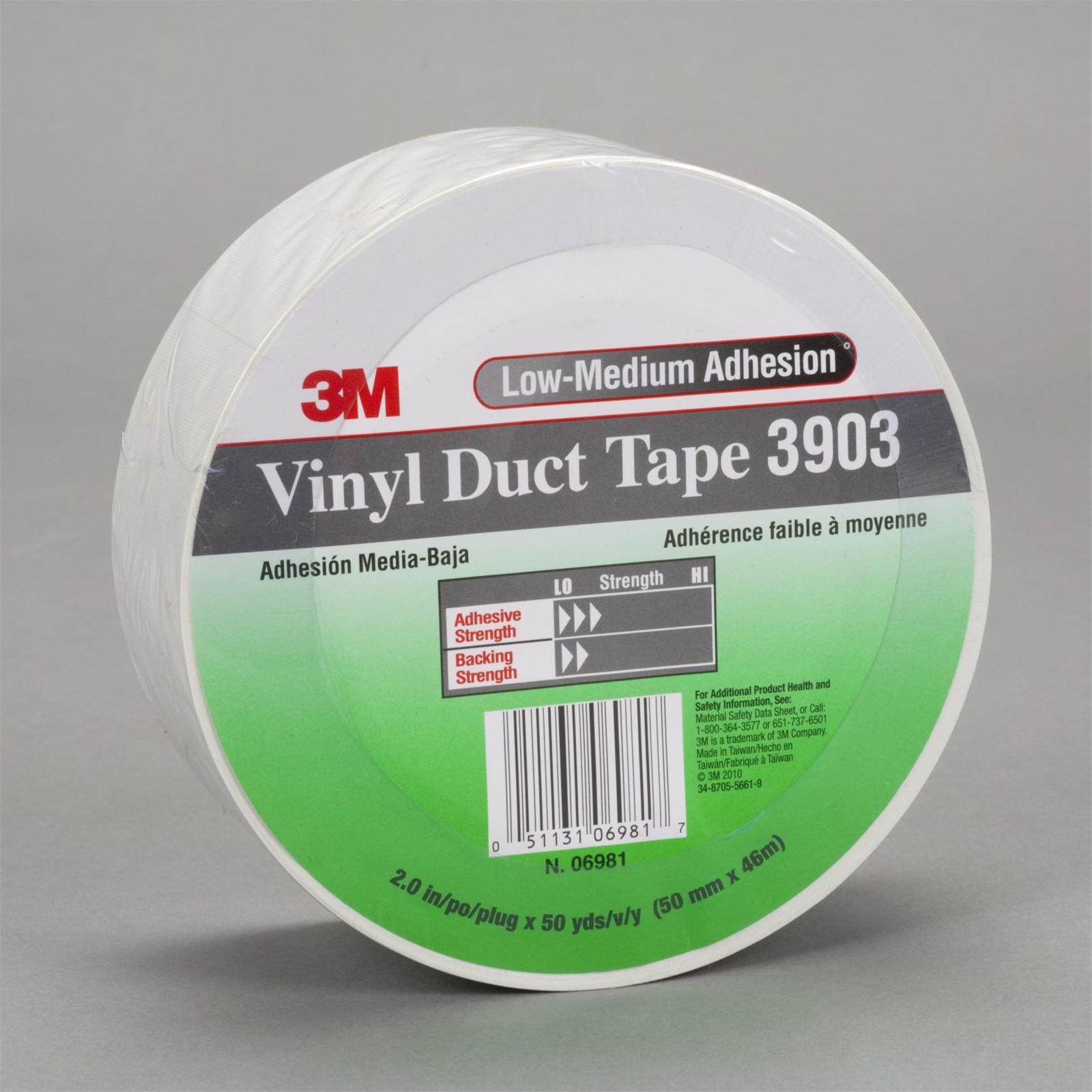 3M 3M 7010378167 Vinyl Duct Tape 3903 Yellow 3in X 50yd