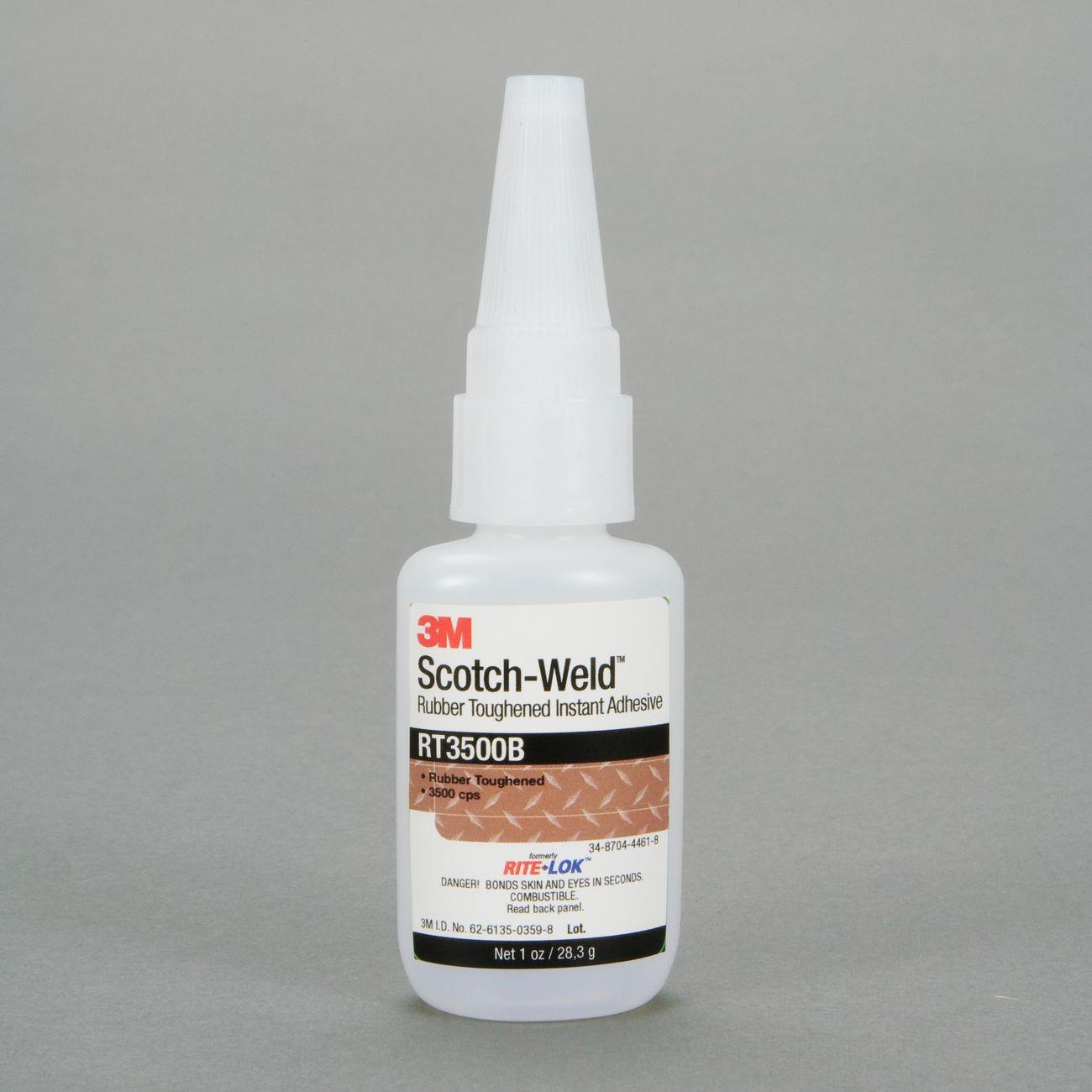 3M 3M 7100039251 Instant Adhesive RT3500B Black 1 Fl Oz