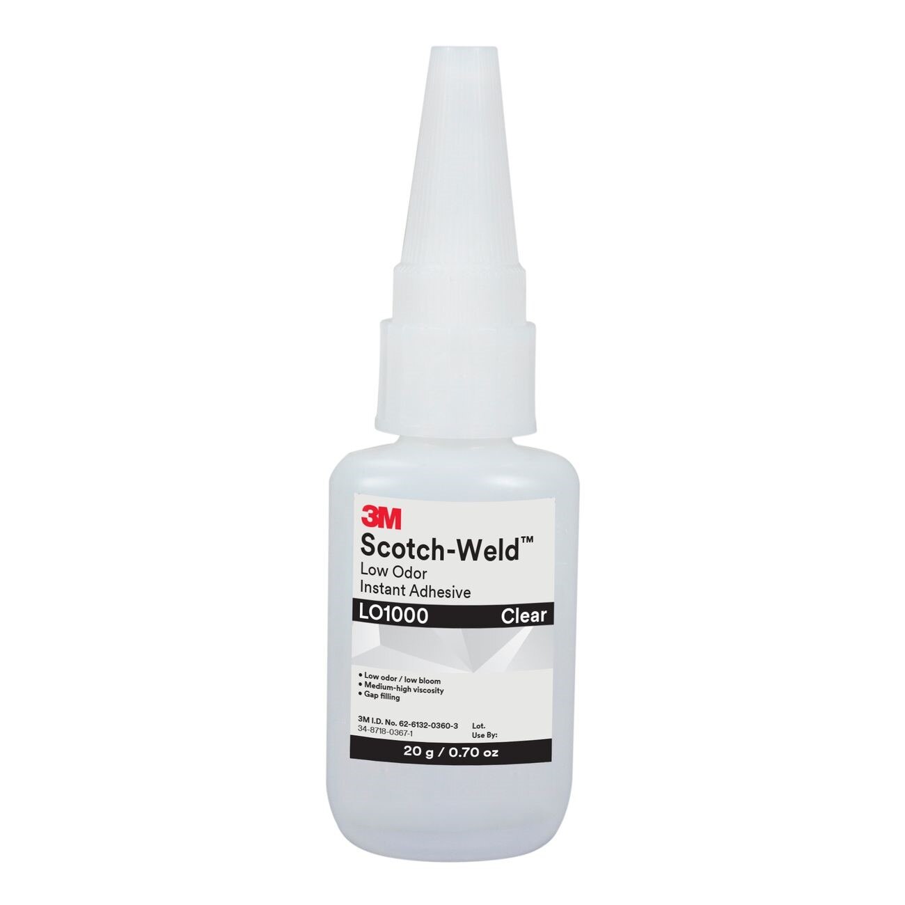 3M 3M 7100039269 Low Odor Instant Adhesive LO1000 Clear