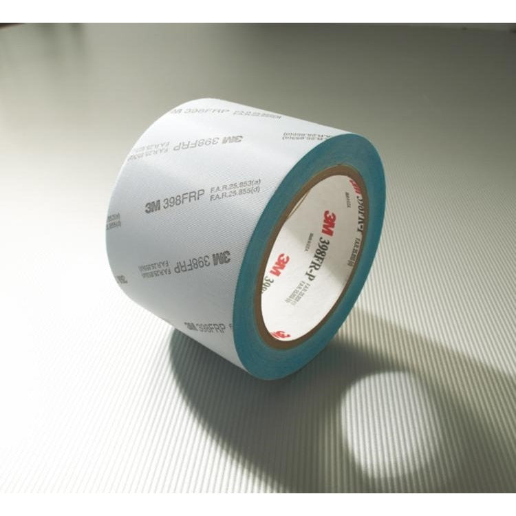 3M 3M 7000049205 Glass Cloth Tape 398FR White 4in X 36yd