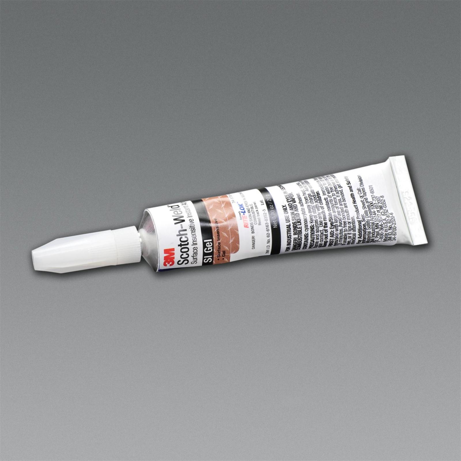 3M 3M 7100039258 Si Gel Instant Adhesive Clear 20g